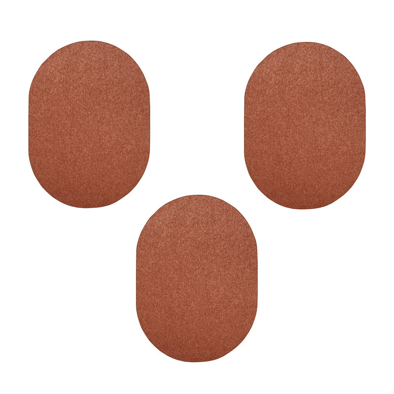 Ensemble de tapis d'intérieur / extérieur en polyester touffeté à la machine Pinajian, Ovale 1 pi 6 po x 2 pi 3 po