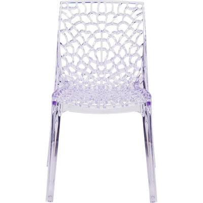 Chaise d'appoint empilable à motif artistique Helskdg