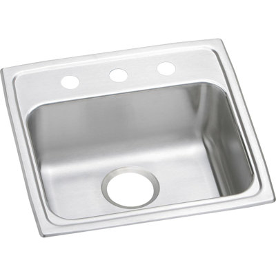Lustertone 19" L x 18" W Drop-In Kitchen Sink