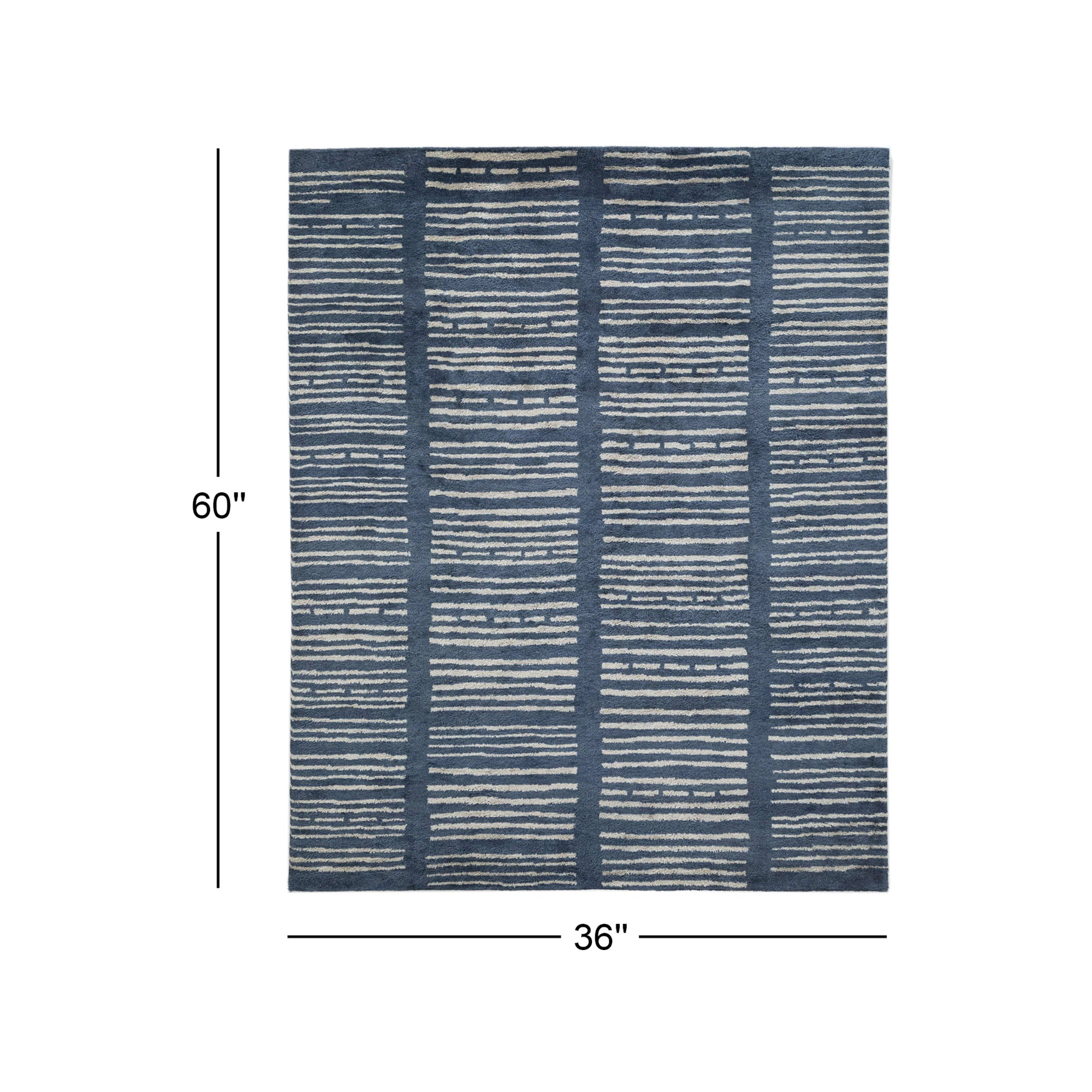 Merritt Hand Tufted Wool Indoor Rug, Rectangle 3' x 5'