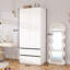 Armoire penderie 75 "avec 2 tiroirs