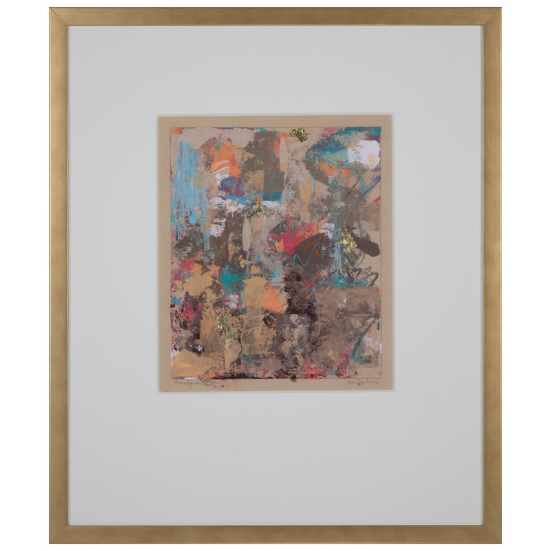Amalgam V par J.Johns - peinture encadrée