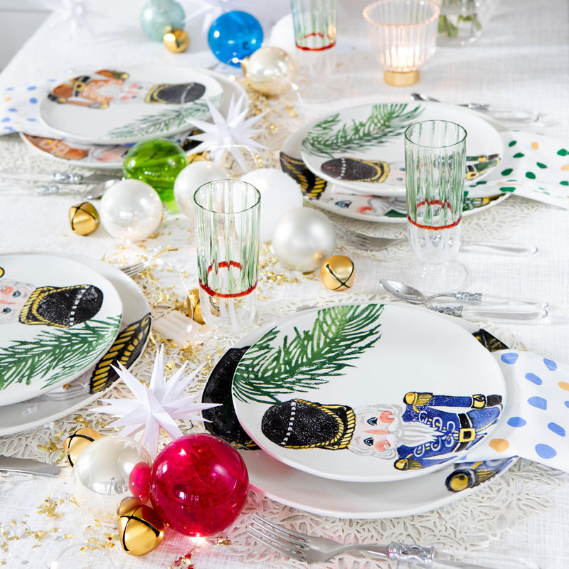 Nutcrackers Salad Plate, Blue