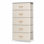 Commode pour femme à 5 tiroirs de 23,2 po Pinnix, beige