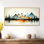 Orange noir John II - art mural encadré orange serein, impressions sur toile chaleureuses