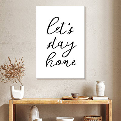 Let's Stay Home, typographie