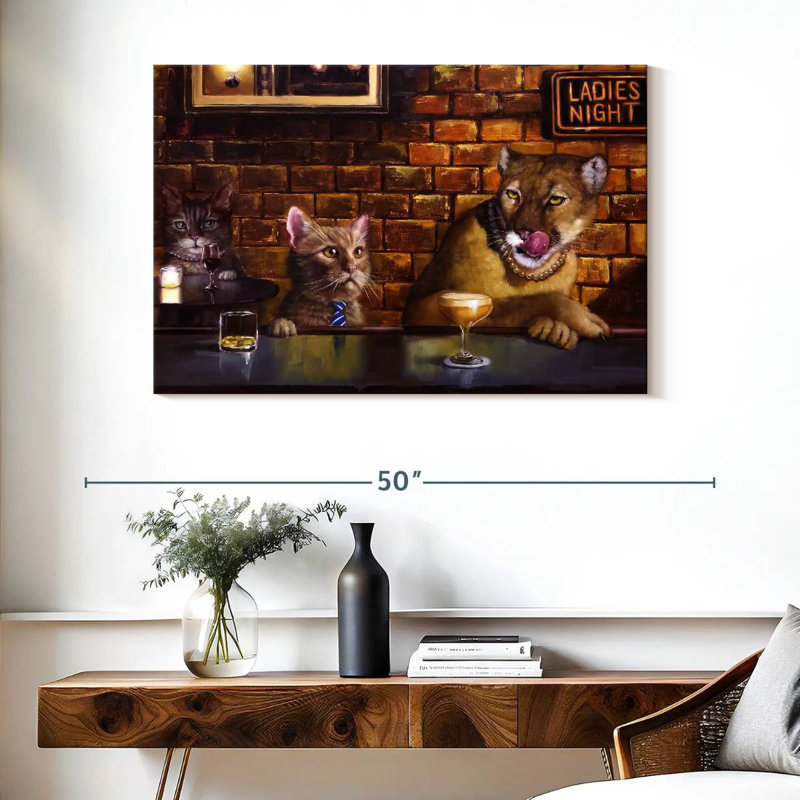 On The Prowl, 26" H x 39" W