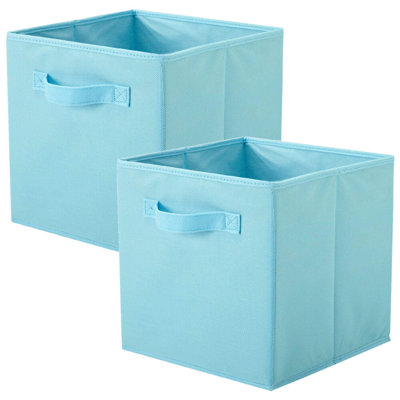 2 Pack Collapsible Fabric Cube Storage Bins