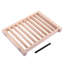 Clôture pour animaux 17,5 po pour l'intérieur, bois de pin, clôture d'organisation pliable 17,5 po, design