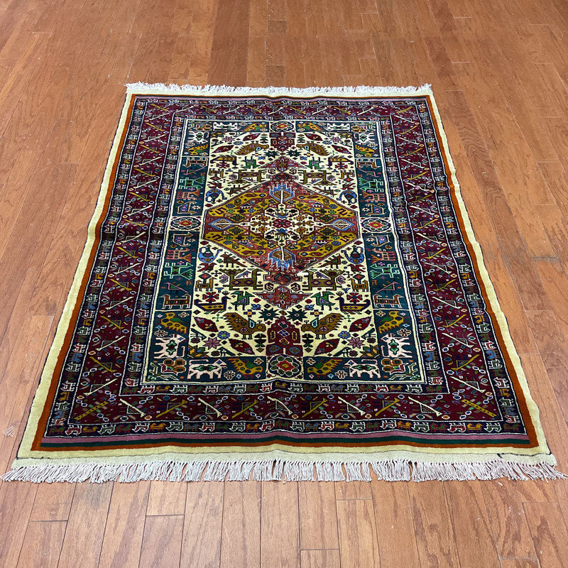 Tapis en laine noué à la main Bungalow Bungalow