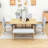 6-Piece Extendable Dining Table Set with Removable Leaf and Upholstered Dining Chair and Bench-96010408-96010407-96010409