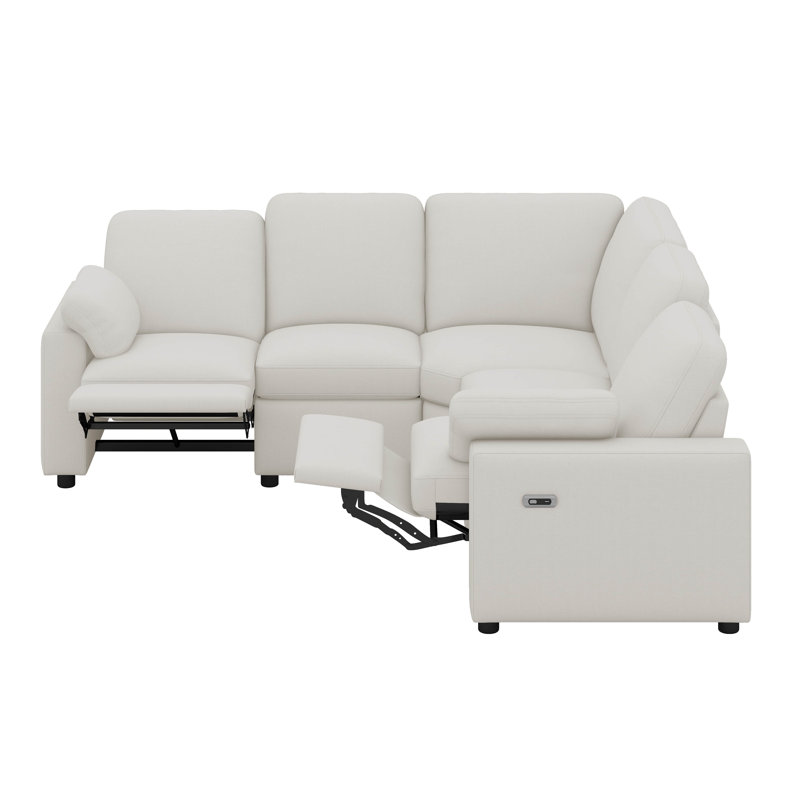 Canapé modulaire inclinable électrique pour cinéma maison avec canapé modulaire et porte-gobelets, ports USB et prise de courant