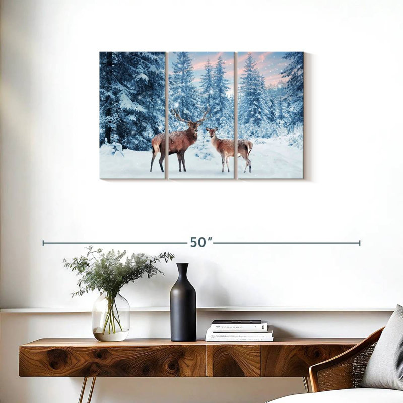 Cerf Brampt Winter Wonderland, H 20 po x l 33 po