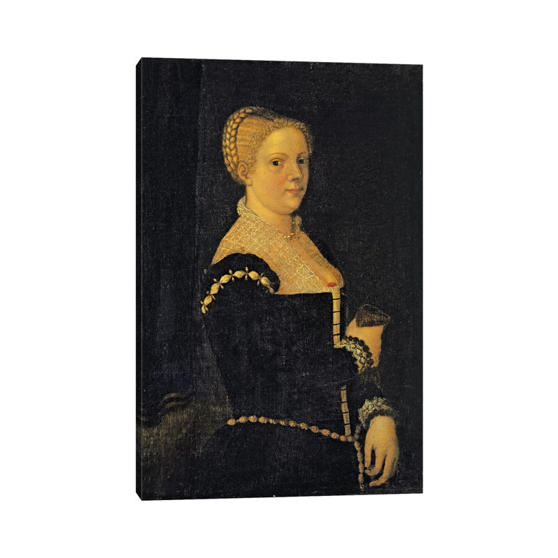 Self Portrait Of The Artist by La Tintoretta - Wrapped Canvas Painting, 66.04 cm H x 45.72 cm W
