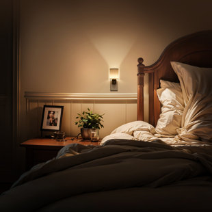 Dimmable Plug In Night Light Dusk To Dawn, 3000K LED Wall Sconce For Nightstand (Set of 2)