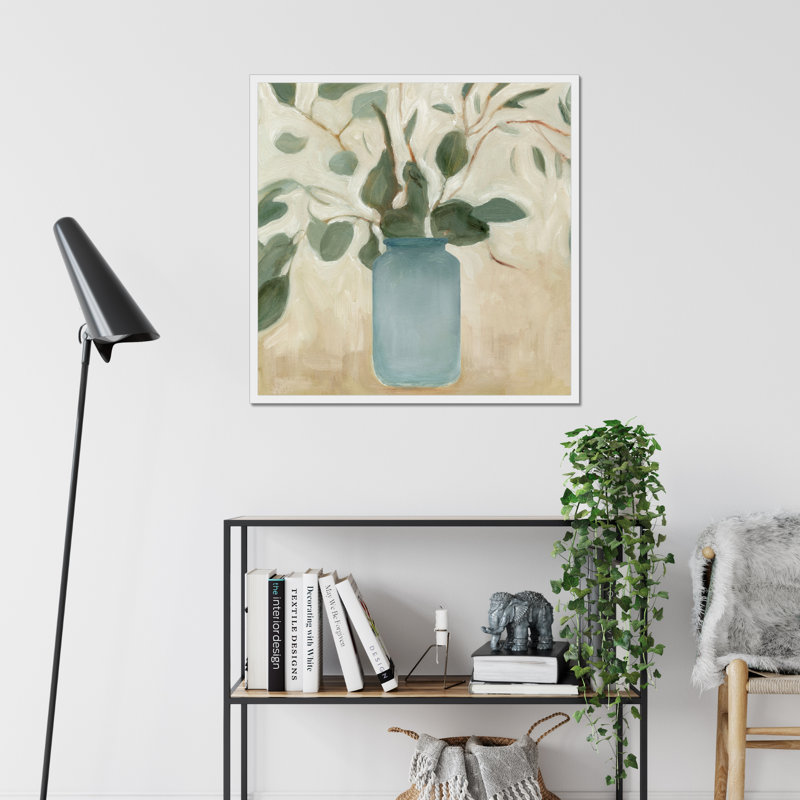 Arrangement IV by Emma Scarvey - Painting, White Framed Paper Print, 34cm H x 34cm W