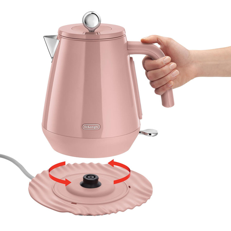 Eclettica 1.7L Kettle KBY3001.W, Whimsical White, Pink