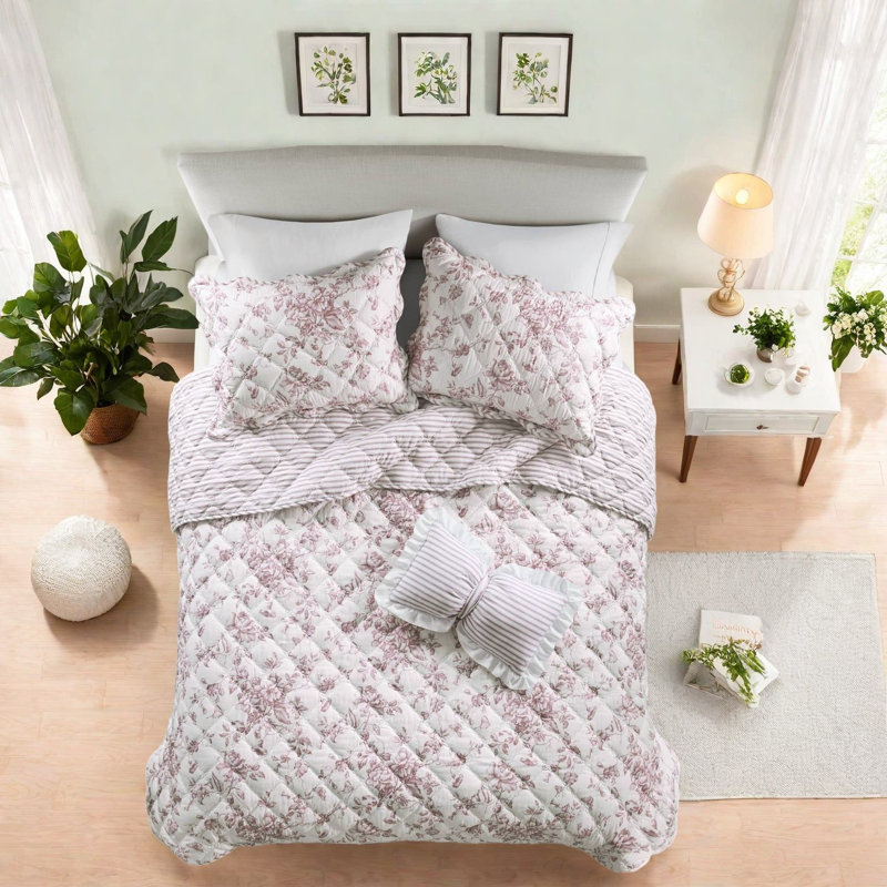 Ensemble de literie réversible pour très grand lit en polyester
