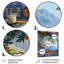 Fenêtre vue de la mer méditerranée cuisine oranges I - cuisine, art mural-112426529-112426542