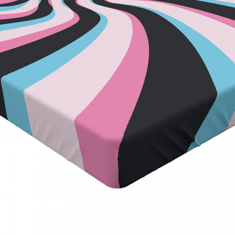 Microfiber Abstract Fitted Sheet, Twin XL Fitted Sheet