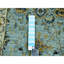 Tapis de couloir Shah Abbas XL en laine pure bleu céruléen 2 pi 6 po x 25 pi 8 po 7F2FFB5FBFFA4000851BEC098677D842