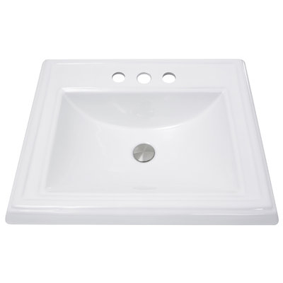 Great Point Rectangular Drop-in Bathroom Sink