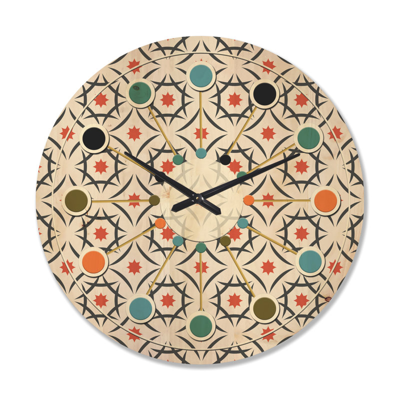 Horloge murale abstraite V, Très grand