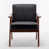 Black Faux Leather selected