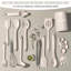 Ensemble 22 pièces d'ustensiles de cuisine en silicone, kaki