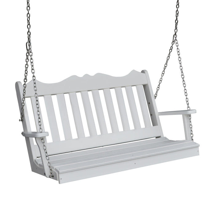 Balancelle 4 pieds en composite York, Blanc brillant, 62"