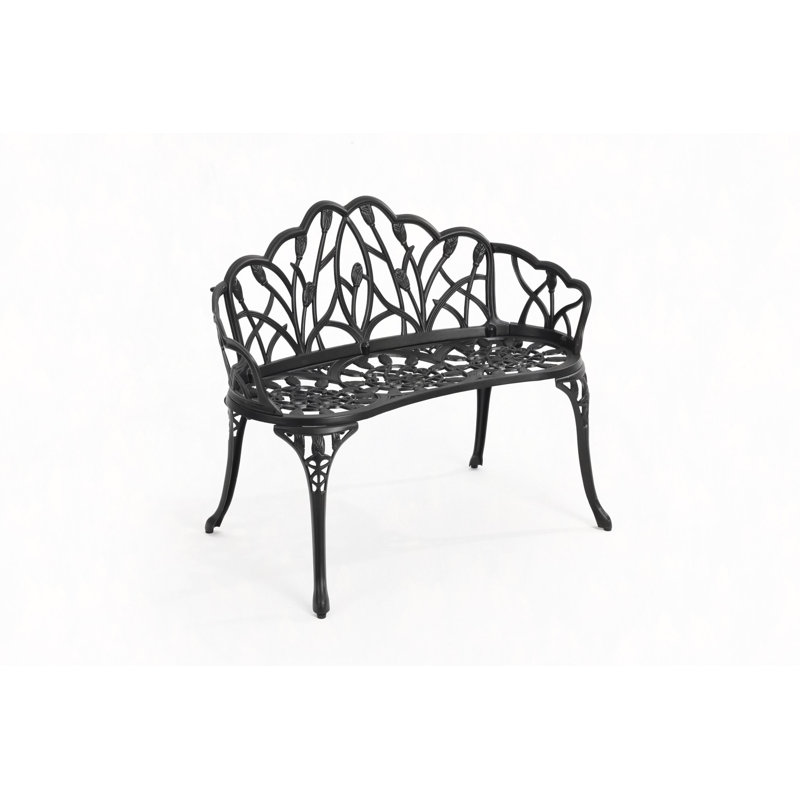 Banc en fonte d'aluminium, Noir