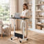 Bureau debout à hauteur ajustable sur roulettes, table d'ordinateur portable pliable pour bureau de chambre à coucher-133475688
