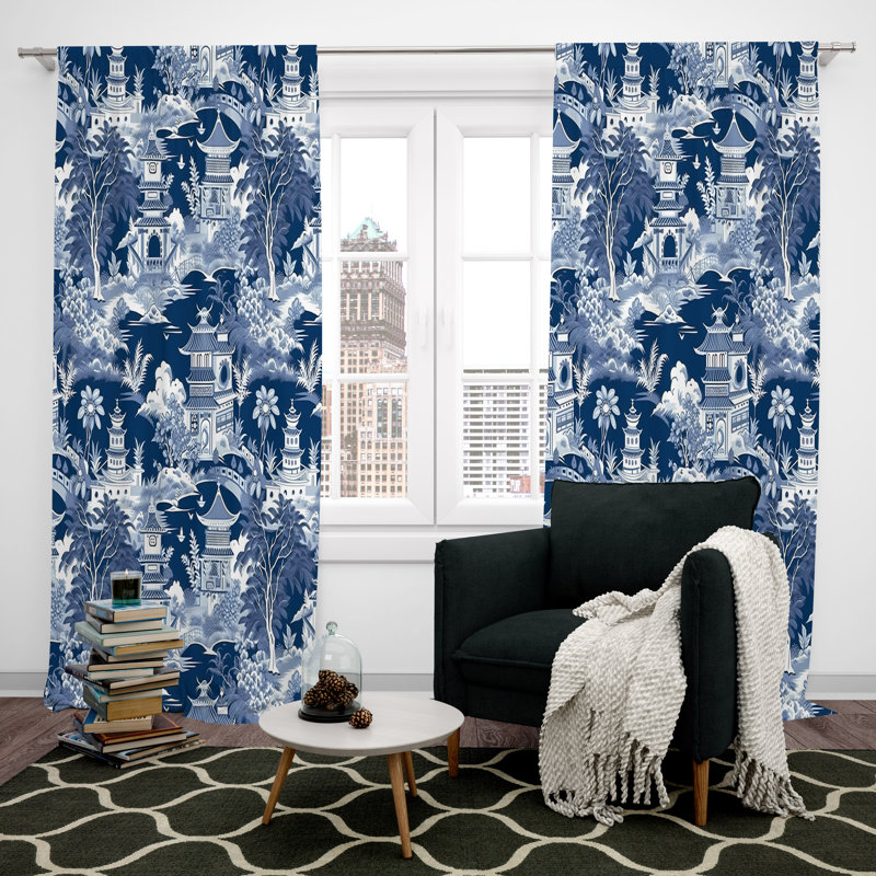 Rideau en polyester Osterhoudt, L 56 po x L 78 po