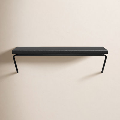 Dryden Solid Wood Metal Floating Shelf