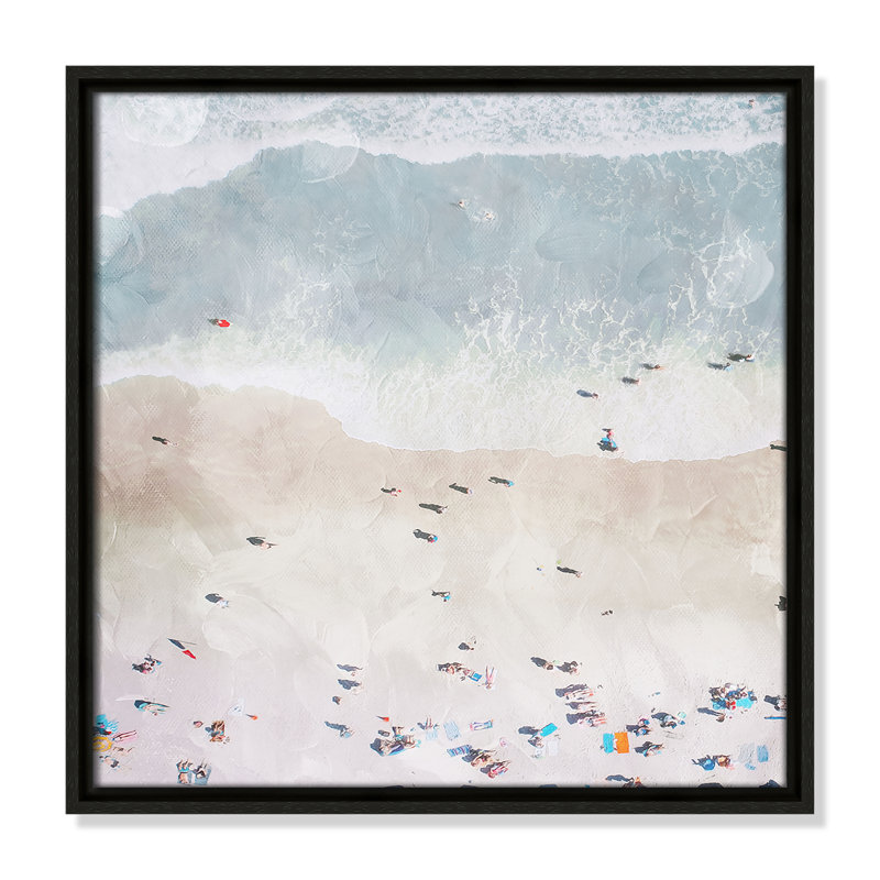 «Beaching Out I» par Milli Villa, Espresso, H 17,5 po x l 17,5 po