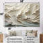 «White and Blue Wave Papercut Style II - Coastal Waves», ensemble d'art mural-747471290-747471295