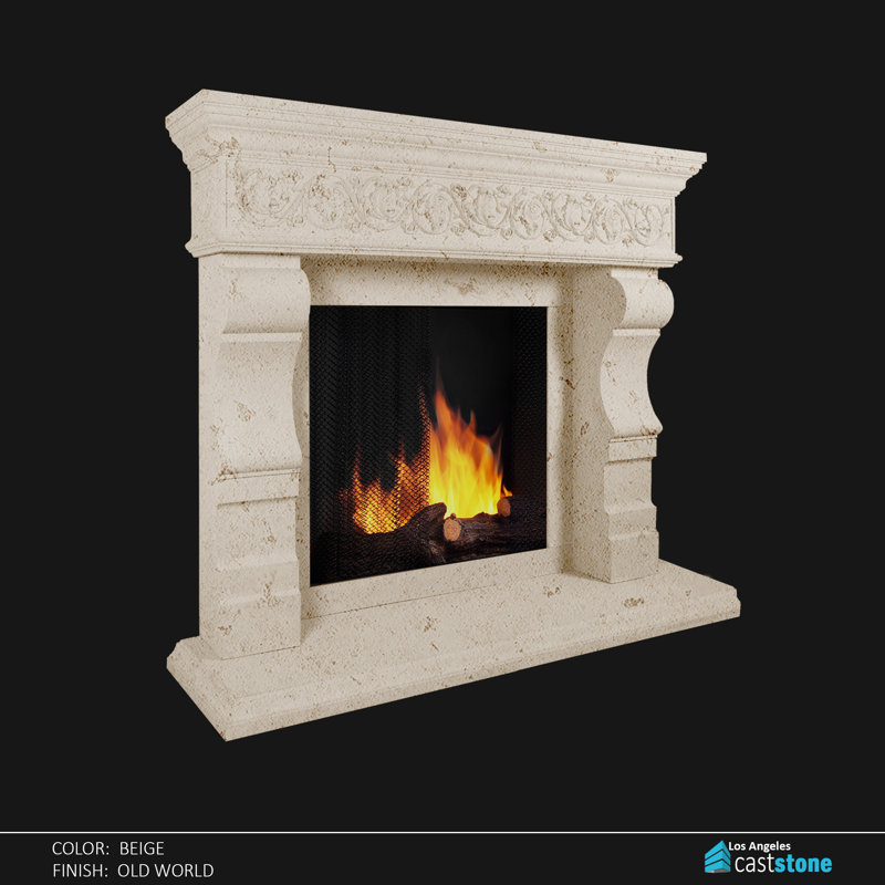 Helena Fireplace Surround, Beige Old World