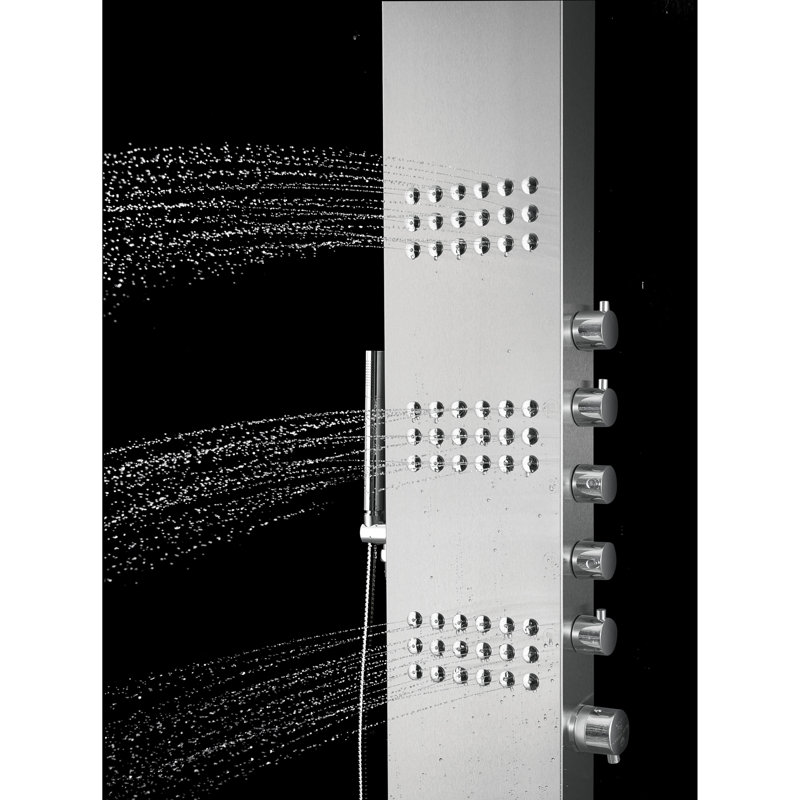 Panneau de douche thermostatique en acier inoxydable 64,5 "Blue Ocean