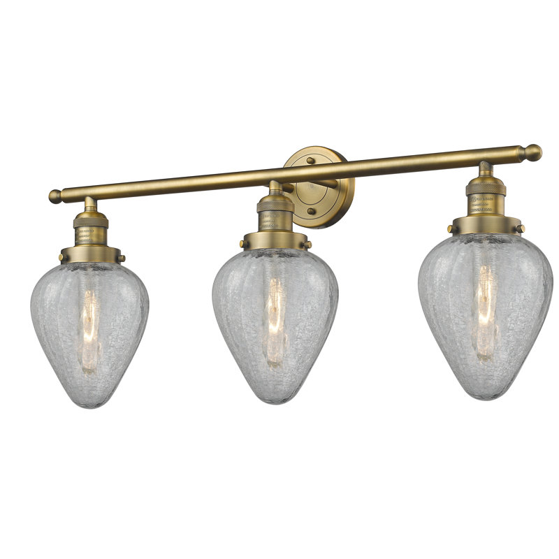 Shauna 3 - Light Dimmable Vanity Light, Brushed Brass