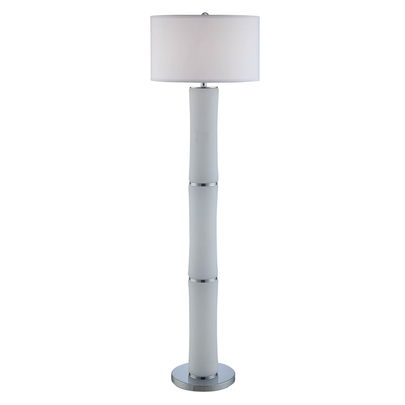 Atla 60'' Traditional Floor Lamp, White