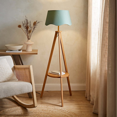147cm Satin Tripod Floor Lamp
