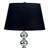 30" Tall Metal Table Lamp With Chrome Finish