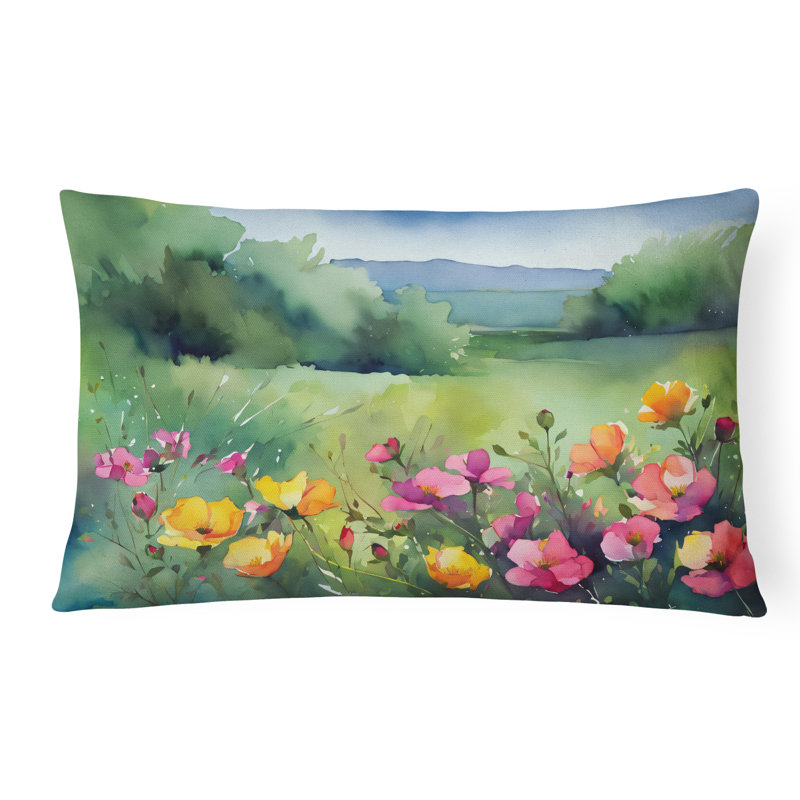 Coussin décoratif North Dakota Wild Prairie Roses