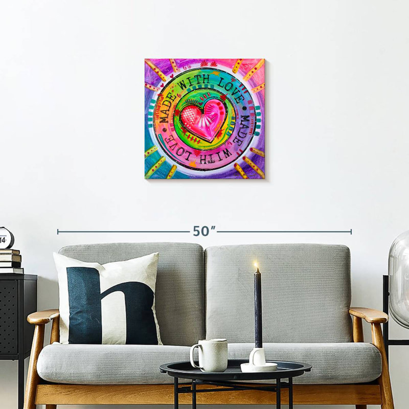 Made With Love, 20" H x 20" W