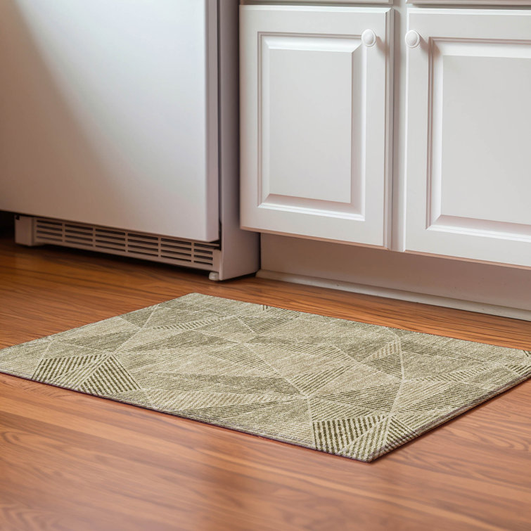 Premium Machine Washable Cerrito Khaki Rug