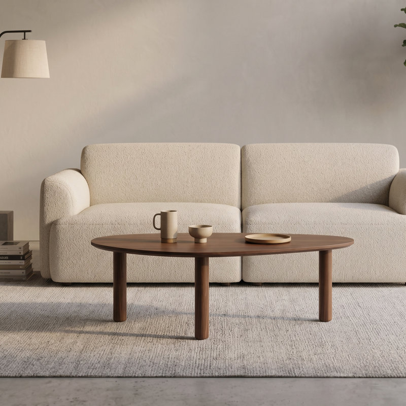 Jiona Oak Coffee Table - Cocoa Brown, Dark Brown
