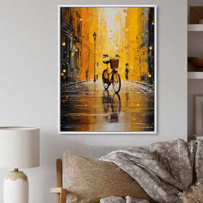 " Bicycle Urban Rhythm Pointillism "