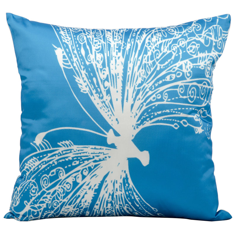  Freedom Outdoor Throw Pillow, Turquoise
