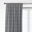 Shay Window Pane Gray Cotton Simple Top Pocket Drapery Panel Set of 2-1353439232