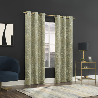 Harlowe Abstract Geometric Semi-Sheer Grommet Curtain Panel